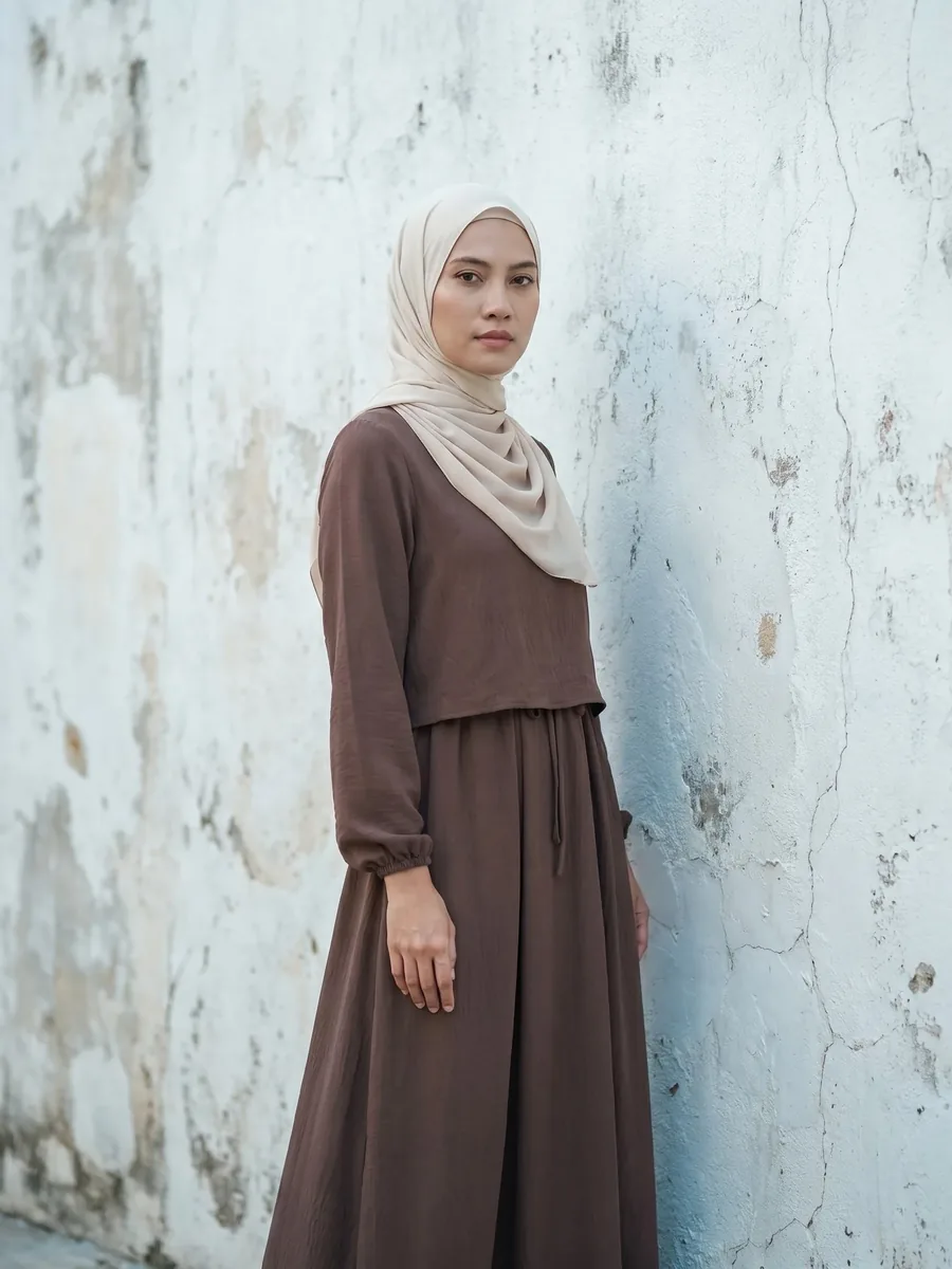 Akira Crinkle Maxi Dress