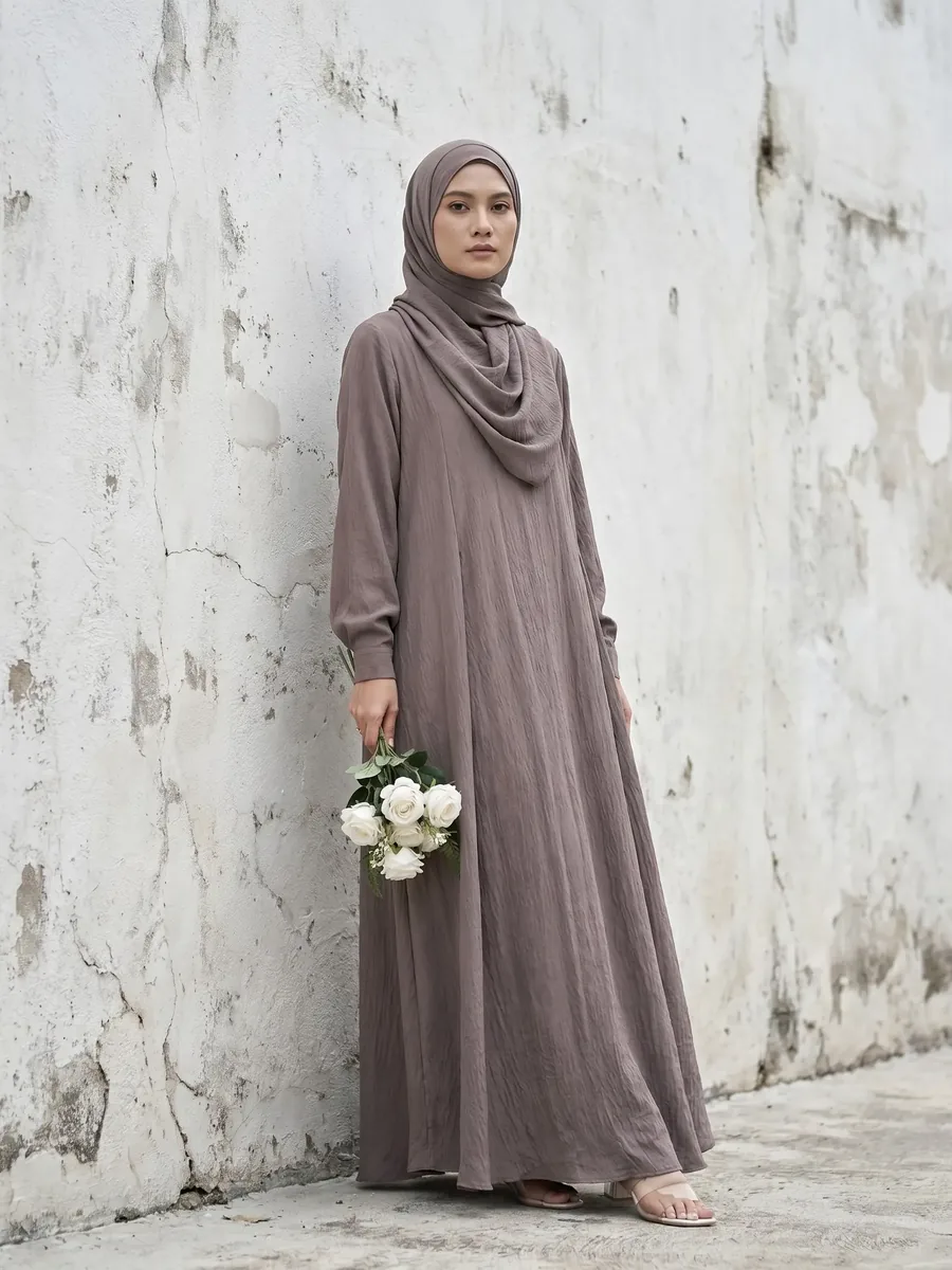 Yuki Crinkle Modest Gamis